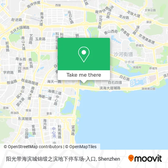 阳光带海滨城锦缎之滨地下停车场-入口 map