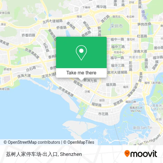 荔树人家停车场-出入口 map