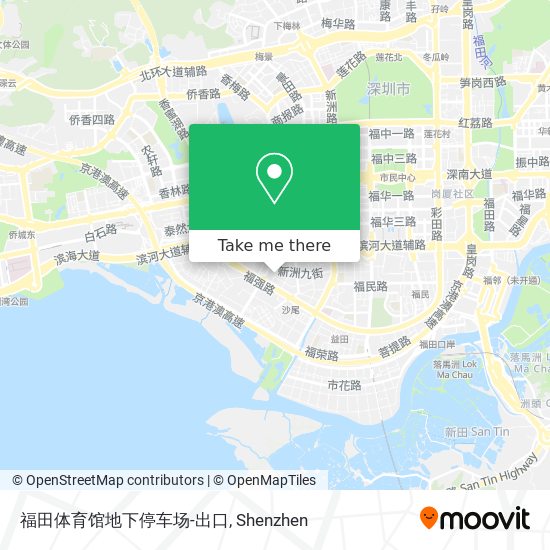 福田体育馆地下停车场-出口 map