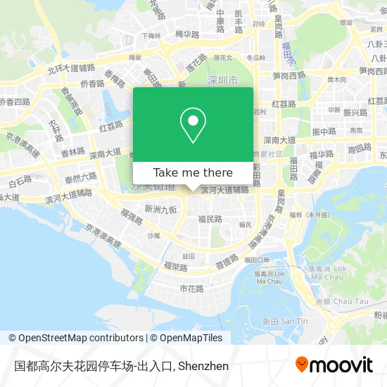 国都高尔夫花园停车场-出入口 map