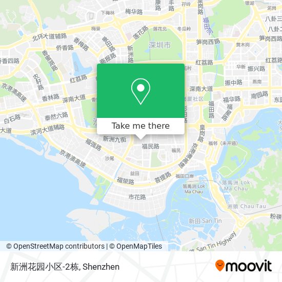 新洲花园小区-2栋 map