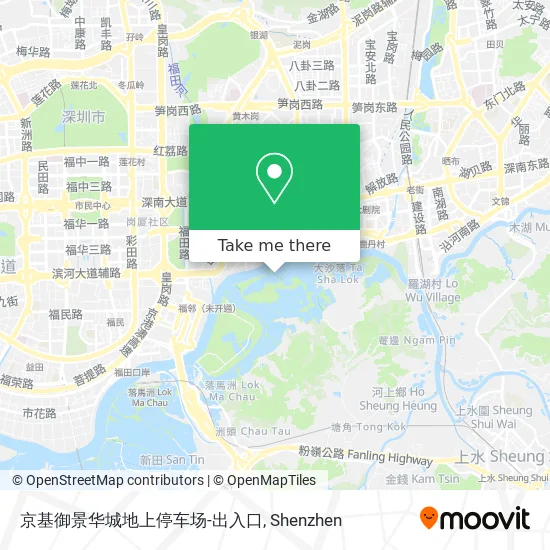 京基御景华城地上停车场-出入口 map