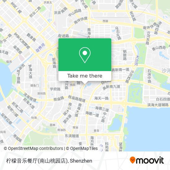 柠檬音乐餐厅(南山桃园店) map