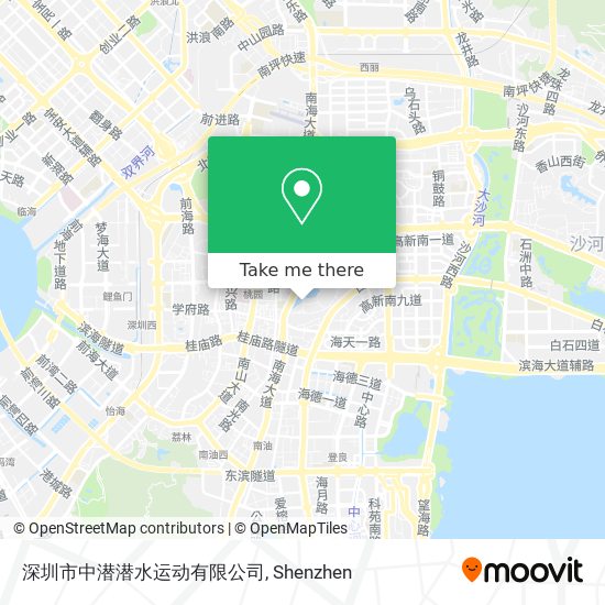深圳市中潜潜水运动有限公司 map