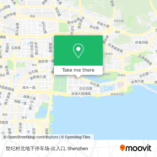 世纪村北地下停车场-出入口 map