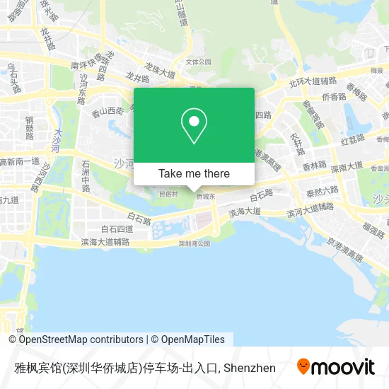 雅枫宾馆(深圳华侨城店)停车场-出入口 map