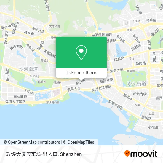 敦煌大厦停车场-出入口 map