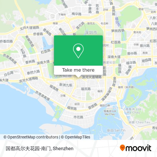 国都高尔夫花园-南门 map