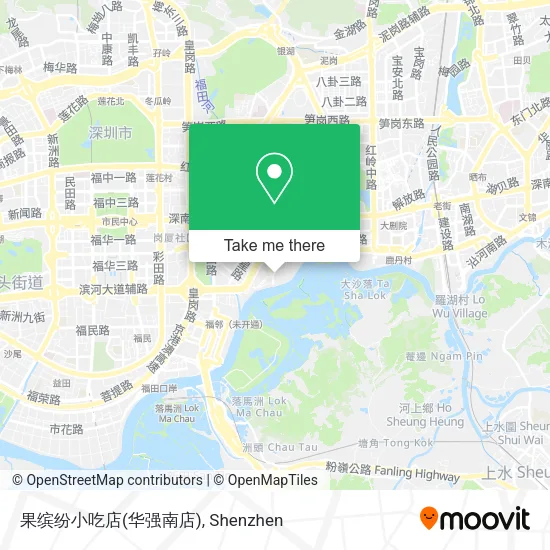 果缤纷小吃店(华强南店) map