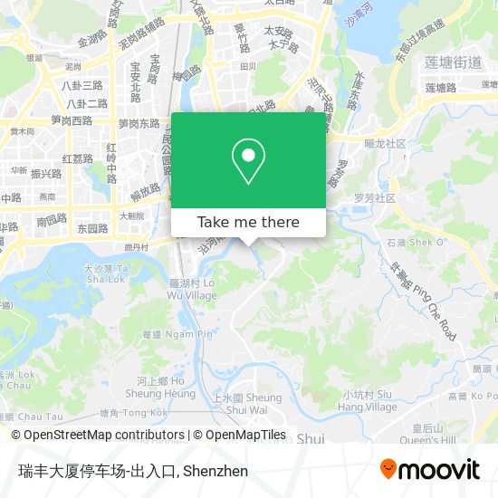瑞丰大厦停车场-出入口 map