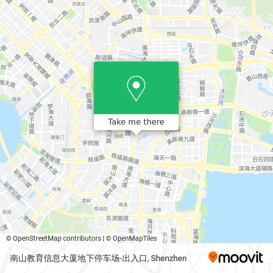 南山教育信息大厦地下停车场-出入口 map