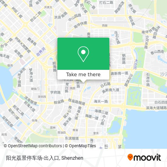 阳光荔景停车场-出入口 map