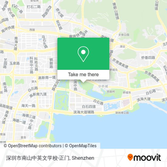 深圳市南山中英文学校-正门 map