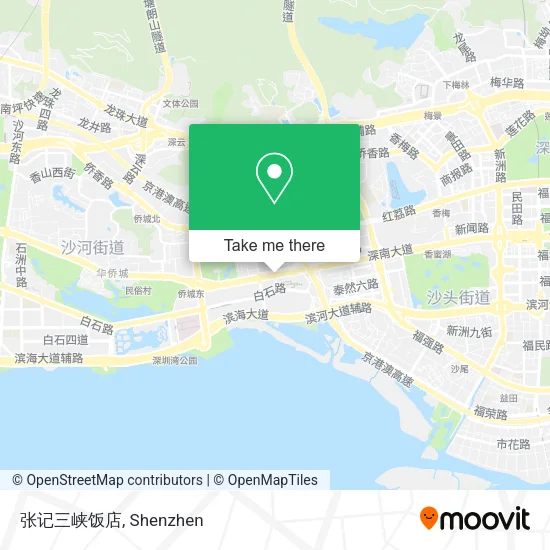 张记三峡饭店 map