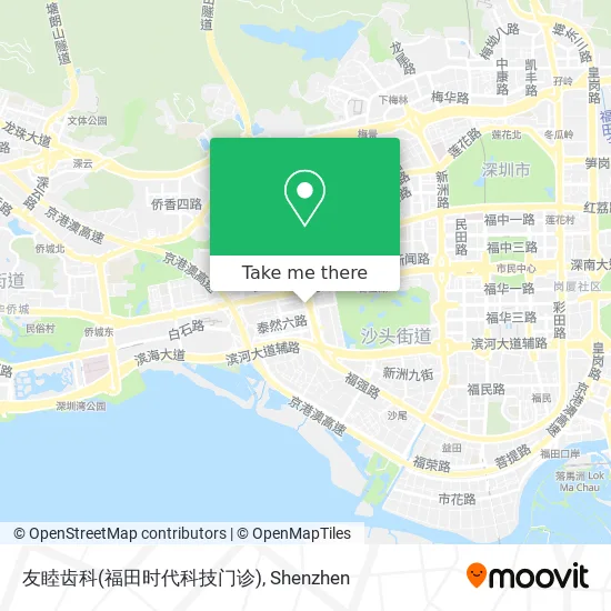 友睦齿科(福田时代科技门诊) map