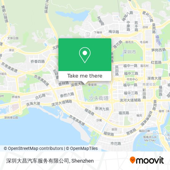 深圳大昌汽车服务有限公司 map