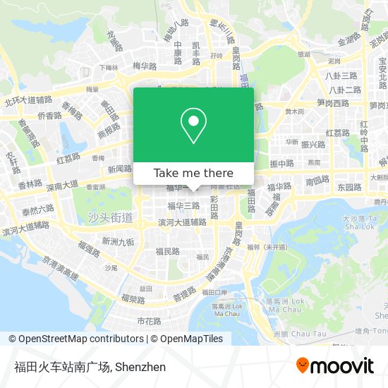 福田火车站南广场 map