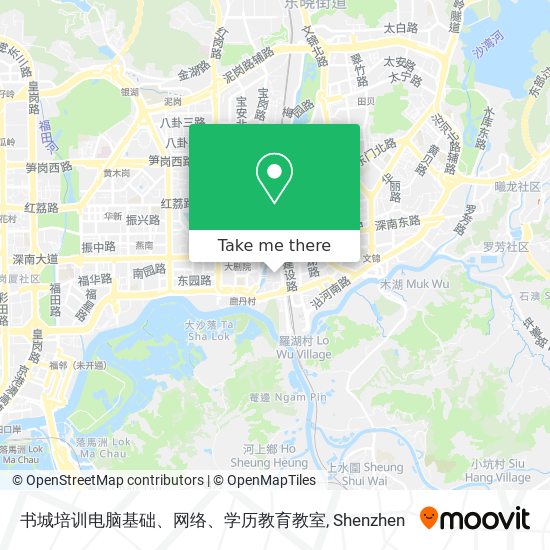 书城培训电脑基础、网络、学历教育教室 map