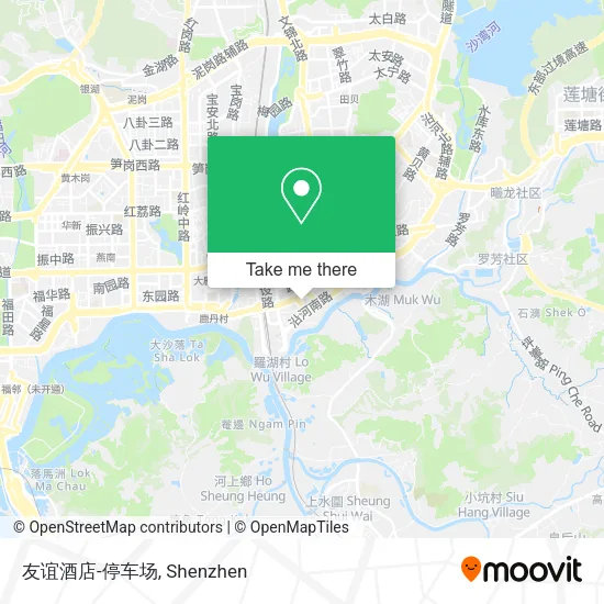 友谊酒店-停车场 map