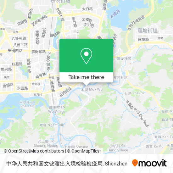 中华人民共和国文锦渡出入境检验检疫局 map