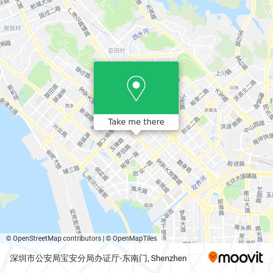 深圳市公安局宝安分局办证厅-东南门 map