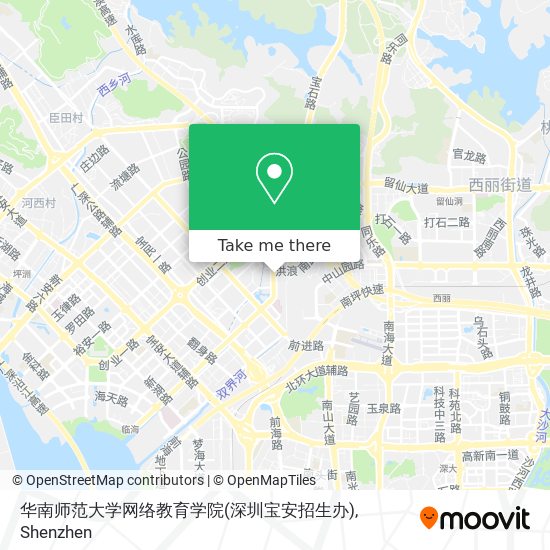 华南师范大学网络教育学院(深圳宝安招生办) map