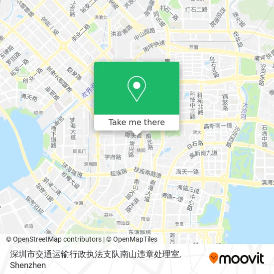 深圳市交通运输行政执法支队南山违章处理室 map