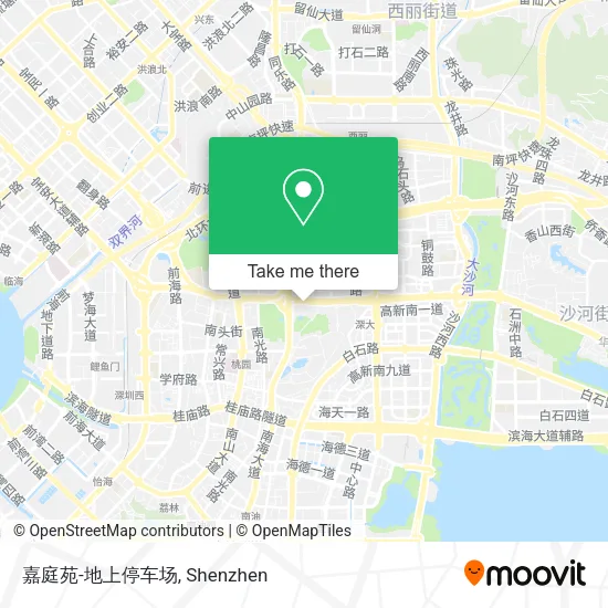 嘉庭苑-地上停车场 map