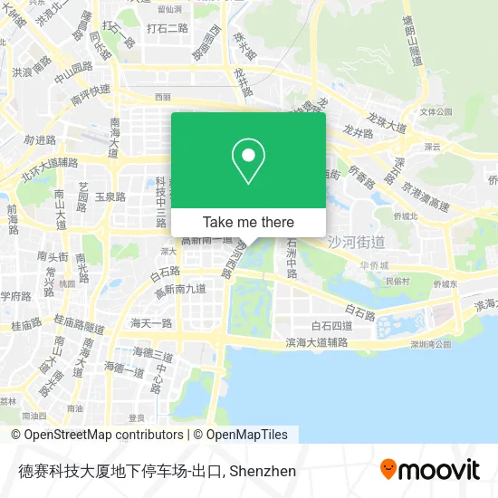 德赛科技大厦地下停车场-出口 map