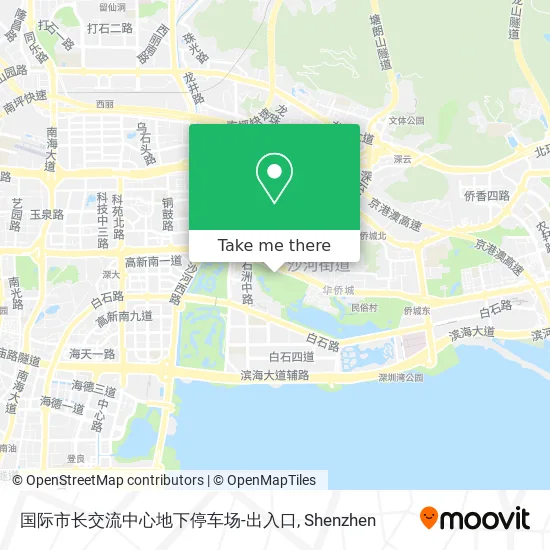 国际市长交流中心地下停车场-出入口 map