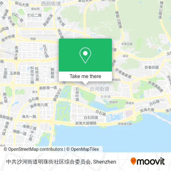 中共沙河街道明珠街社区综合委员会 map
