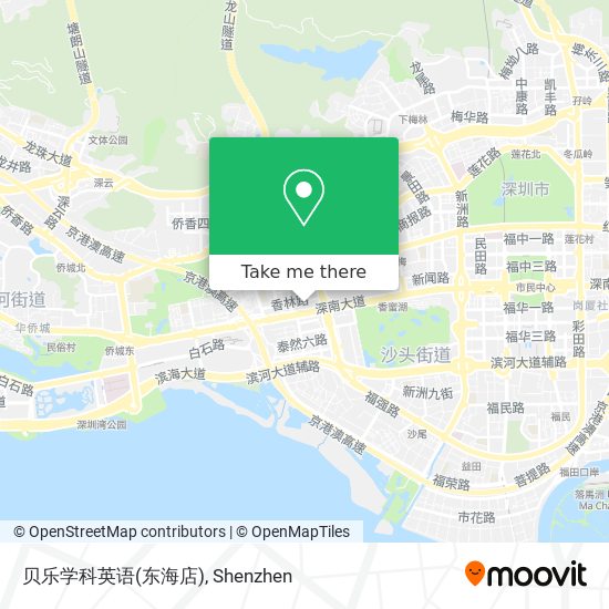 How To Get To 贝乐学科英语 东海店 In 福田区by Metro Or Bus