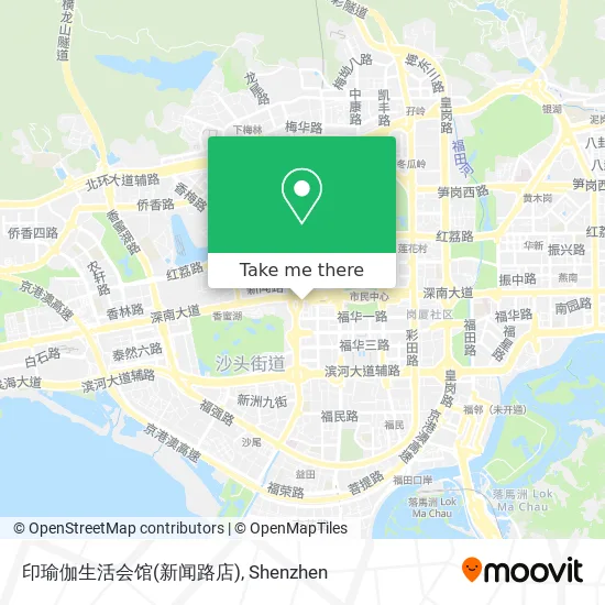 印瑜伽生活会馆(新闻路店) map