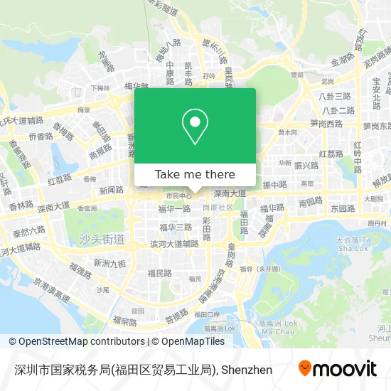 深圳市国家税务局(福田区贸易工业局) map