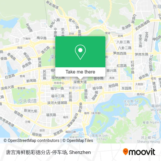 唐宫海鲜舫彩德分店-停车场 map