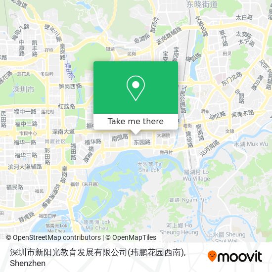 深圳市新阳光教育发展有限公司(玮鹏花园西南) map