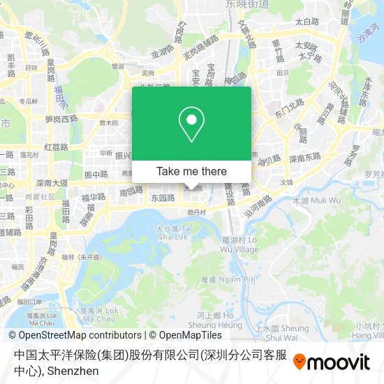 中国太平洋保险(集团)股份有限公司(深圳分公司客服中心) map