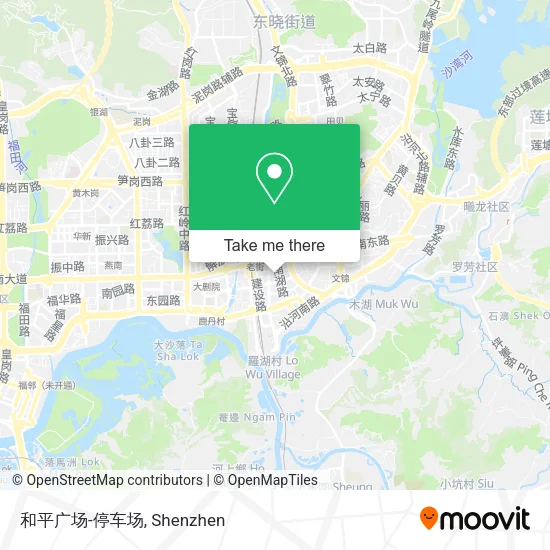 和平广场-停车场 map