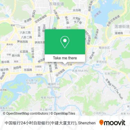 中国银行24小时自助银行(中建大厦支行) map