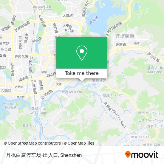 丹枫白露停车场-出入口 map
