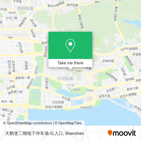 天鹅堡二期地下停车场-出入口 map