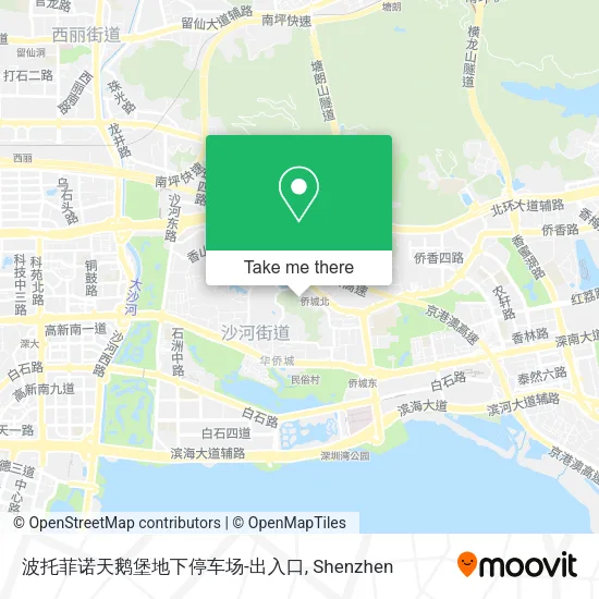 波托菲诺天鹅堡地下停车场-出入口 map