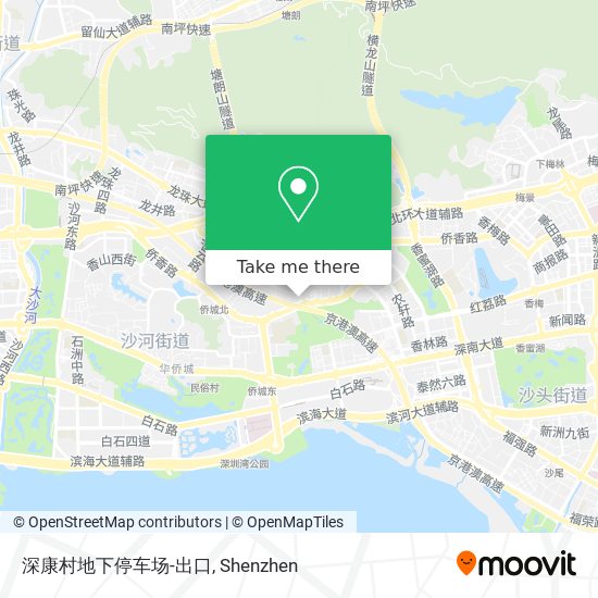 深康村地下停车场-出口 map
