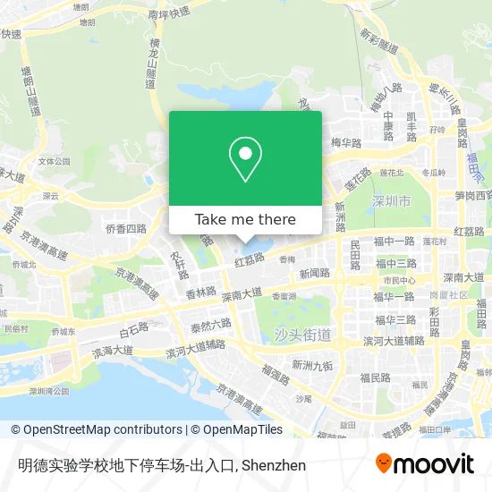 明德实验学校地下停车场-出入口 map