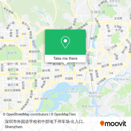 深圳市外国语学校初中部地下停车场-出入口 map