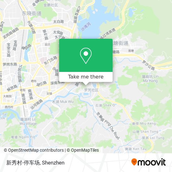 新秀村-停车场 map