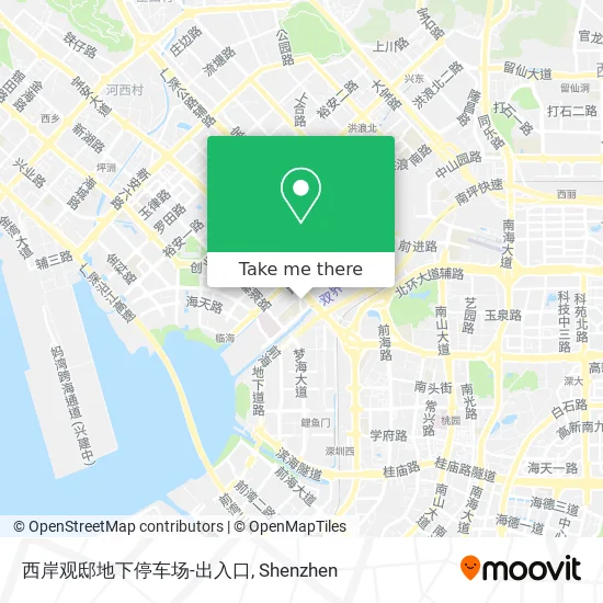 西岸观邸地下停车场-出入口 map