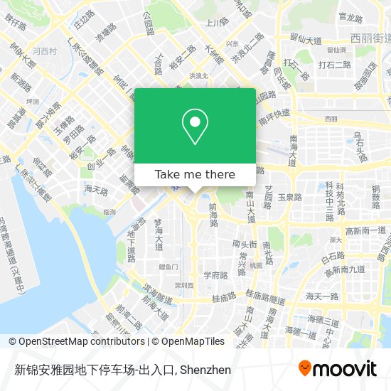 新锦安雅园地下停车场-出入口 map