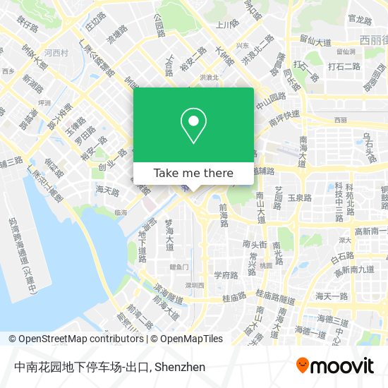 中南花园地下停车场-出口 map