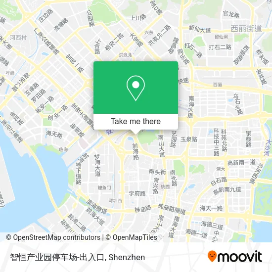 智恒产业园停车场-出入口 map